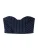 Bershka Top  marine / zilver