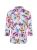 Franco Callegari Blouse  blauw / geel / pink / wit