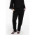 YOEK tapered regular waist pantalon zwart