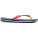 Havaianas Kinderen Brasil Mix Rubber Flat Slippers (Marineblauw/Rood)