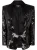 V-hals Glitter Satijnen Tailored Jkt