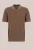 Van Gils – Heren regular fit gebreide polo met structuur – Regular fit – Khaki – Katoen –