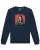 Watapparel Sweatshirt ‘ Mona Lisa Scream ‘  navy / gemengde kleuren
