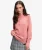 Washed Classic Half Zip Trui Relaxed Pasvorm Pink