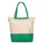 ZWEI Shopper ‘Fiorelli’  lichtbeige / groen