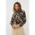 EsQualo Blouse Shawl Collar Harmony Print