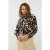 EsQualo Blouse Shawl Collar Harmony Print