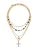Bershka Ketting  blauw / goud / groen / rood