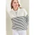 Gestreepte Ritskraag Relaxed Fit Trui