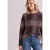Shirt met lange mouwen, ronde hals en ruitjespatroon