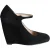 Miu Miu wedge pumps in zwart suède