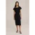We Fashion Dress Midi Black