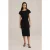 We Fashion Dress Midi Black