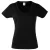 Fruit Of The Loom Dames Vrouwen-Fit Valuegewicht V-hals T-shirt met korte mouwen (Zwart)