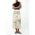 French Connection Monica Hallie Maxi Skirt Summer Wht Mlt