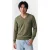 GANT Classic Cotton V-neck Dry Herb Green