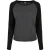 Urban Classics Dames/Dames Contrast Raglan T-shirt met lange mouwen (Houtskool/zwart)