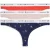 Tommy Hilfiger 3 Pack Thong Mini Floral/fire Red/foggy Pink