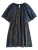 Next Jurk  navy / geel / lila / zwart