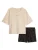 Marc O’Polo Pyjama ‘ Mix N Match ‘  beige / donkerbruin / zwart
