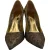 Gianvito Rossi Gianvito 105 Punttaille Pumps in Gouden Metalen Glitter