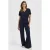 Lady Day flared high waist casual broek zwart
