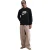 Nike Heren Sportswear Club Jersey Regular Sweatshirt met lange mouwen (Zwart/Goud)