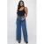 Fox Factor DENVER Shore Blue high waist wide leg jeans medium blue denim