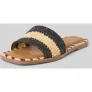 tamaris Slippers met bastdetails