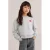 WE Fashion sweater met tekst – grijs