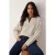TRENDYOLMİLLA Dames Bordeaux Gestreept Lang Oversized T-shirts