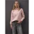 Street One Dames Gestreepte zakelijke blouse in Roze