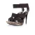 Fendi Python sandaal met elastische bandjes