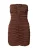 Misspap Jurk  chocoladebruin