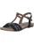 TOM TAILOR Sandalen met riem  navy / lichtbruin / wit