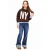 Retour Jeans oversized sweater met panterprint – donkerbruin