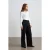 Vrouwen Hoge Taille Wijde Pijpen Crêpe Broek