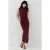 Mouwloze Bodycon Pailletten Midi Jurk