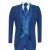 Heren 4-delig Blauw Op