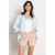 LOLALIZA denim regular waist short beige
