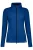 HAKRO Regular Fit Dames fleece jas blauw, Effen