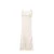 Mango gebloemde jacquard midi jurk – beige