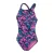 Speedo Dames/Dames Hyper Boom Allover Medalist Eéndelig Zwempak (Marine/Orchidee)