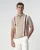 J.C. RAGS | Heren | Alvie Stripe Polo Taupe