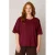 Base Level Curvy T-shirt Plus Size – donkerrood