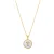 Luxenter collier in wit parelmoer afgewerkt in 18K geel goud – Alfabet