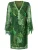 Ana Alcazar Jurk ‘Zieny’  jade groen / lichtgroen / donkergroen