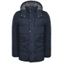Hackett Londen Anorak Fleece Heren Navy Jas