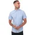 Farah Heren Drayton Modern Overhemd met Korte Mouwen (Blauw)