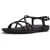 Fitflop Gracie Crystal Leer Dames Sandalen Zwart